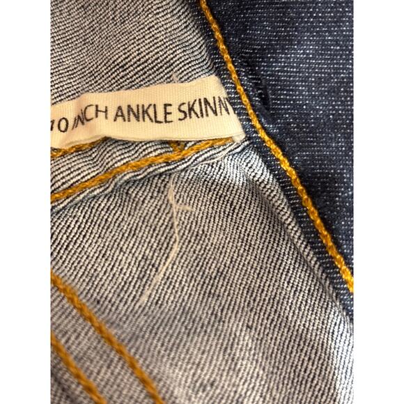 RAG & BONE 10” Ankle Skinny in Mad River Wash High Rise Skinny Ankle Jeans 26 - Picture 5 of 8